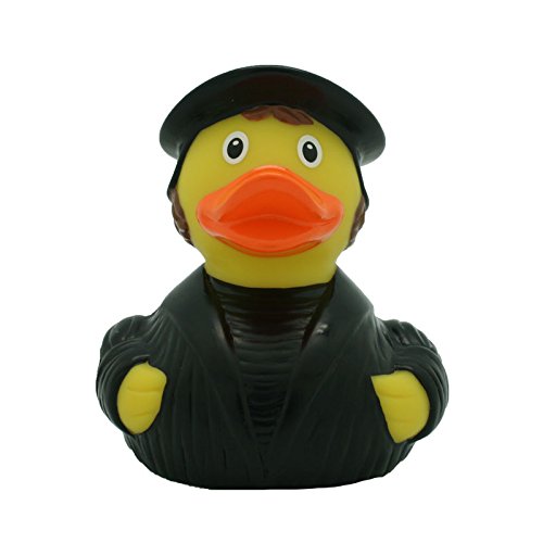 Quietscheente Luther Ente, Gummiente, Quietscheentchen, Badeente, Quietsch Ente, Sammelfigur, Gummi Bade Spielzeug, LiLaLu, 2017