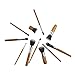 Jiam Premium Professional Natural Bamboo Handles Super Soft Bristles 11 pcs Makeup Brush Set/Face Powder/Concealer/Eyeshadow/Blending/Contour/ Eyeliner Lip Brush Tool