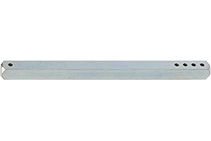 DUBOIS INDUSTRIES Asta quadrata forata, 8 x 120 mm, acciaio zincato