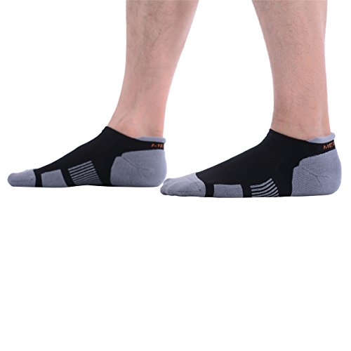 Running Socken, MEIKAN COOLMAX Laufsocken, Professionelle Sport- und Athletiksocken [1 Paar] schnell trocknend feuchtigkeitsableitend atmungsaktiv gegen Blasen Material geeignet zum Radfahren, Joggen, Rennen, Fahren, Wandern, Tennis, Marathon, Triathlon, für Herren und Damen - 4