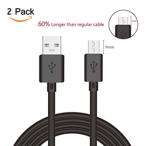 NIUBEE Micro USB Kabel Pack-2 Power Line 1M+1.5M Perfektes Ladekabel für Rugged handy OutDoor Android Phone