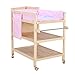 Produktbild Wickelaufsatz- Holz Wickeltisch, Kommode auf Rädern mit Pad Kindergarten Baby Storage Badewanne Unit Station