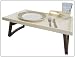 Produktbild Bett Tisch mit Flaschen und Getränkehalter, Farbe braun-beige - Serviertisch, Laptoptisch, Tablett