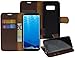 Produktbild Bookstyle Tasche für Samsung Galaxy S8 PLUS - Case Etui Hülle Schutzhülle mit Standfunktion in braun