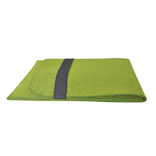 iProtect Schutzhülle Laptop Tasche 15″ Zoll Filz Sleeve Hülle für z.B. MacBook Pro grün - 2