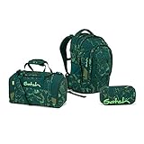  Satch Pack Green Compass Schulrucksack Set 3tlg.