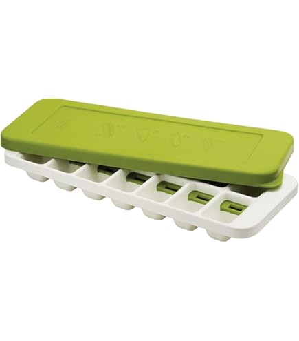 Joseph Joseph Flow - Vaschetta Per Cubetti Di Ghiaccio Con Coperchio, Impilabile