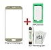 Produktbild iTG® PREMIUM Displayglas Reparatur-Set für Samsung Galaxy S6 Gold (Gold Platinum) - Original Front Display Glas für Modell SM-G920F + Vorgeschnittene 3M Klebefolie und iTG® Werkzeug-Set