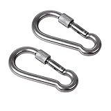2 Stück Edelstahl TYP 304 Karabiner Haken Karabinerhaken...
