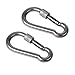 Produktbild 2 Stück Edelstahl TYP 304 Karabiner Haken Karabinerhaken Feuerwehrkarabiner geeignet für Schaukeln Hängesessel Hängesitz Hängeschaukel Hängestuhl Hängematte bis 200 KG belastbar 70x7 mm M7