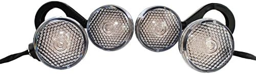 Motorcycle 39mm Fork Clamps Mount LED Turn Signal Light Fog Lamp Front and Rear Universal (Black)