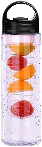 700ml Fruit Infusing Water Bottle with Naturally Flavoured Fruit Infuser and Flip Lid Lemon Juice Iced Tea & Sparkling Beverages Making Bottles