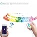 Produktbild Lombex Intelligente W-LAN LED-Lichtstreifen Flexibles Tape mit Alexa und Google Home Steuerung Remote Voice Control RGBW Die Farbe Wechselndes Streifen-Stimmungslicht LEDSchleife DIY … (2Meter)