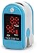 Produktbild AVAX AV-50DL - Fingerpulsoximeter (Finger Pulse Oximeter) -%SpO2 (Sauerstoffsättigung des Blutes) & Herzfrequenzmesser mit LED-Anzeige und Zubehör - HELLBLAU