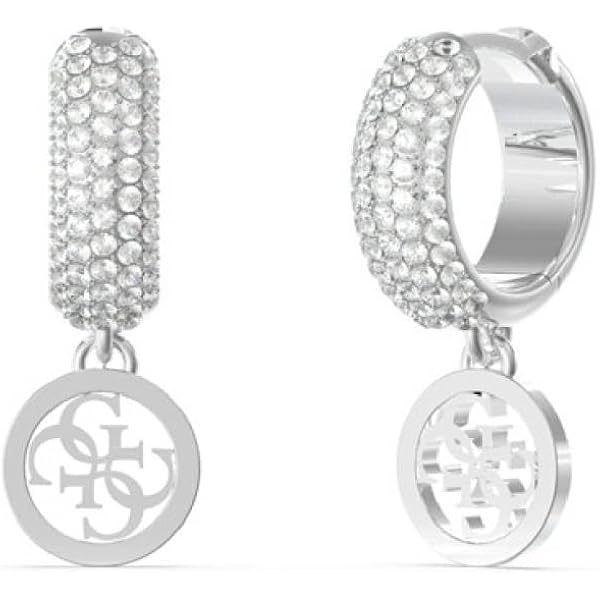 Orecchini Guess 4G Crush In Acciaio Inossidabile | Modello JUBE04165JWRHT-U | Gioielli Moderni Donna - 4
