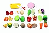 HAND-BRAIN-KOORDINIERUNG: Die Fähigkeit des Kindes, Obst zu schneiden, wiederholte Inzisionen und Einschnitte zu kultivieren, kann auch die Koordination der Hände und des Gehirns ausüben. Wenn der Geburtstag des Kindes und Weihnachten eines der besten Geschenke für Ihr Kind ist, werden die Kinder dieses Obstspielzeug lieben