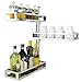 Produktbild CCF Edelstahl Punch Kitchen Corner Shelf Wand-Drehbare Gewürzregal Wand Storage Supplies CCFSF (größe : 51 * 37.5CM)