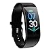 Produktbild Bluetooth Smart Watch mit Kamera Q18 Fitness Tracker Blutdruck Pulsmesser Smart Watch Schrittzaehler Armbanduhr für Damen Herren Wasserdicht Schlafmonitor Sport Uhr für Android iOS (Schwarz)