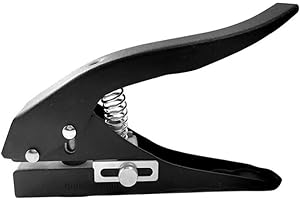 Ginobili 12mm Circle Hole Punch Paper Punch Hand-Held Round Single Hole Punch for ID Cards PVC Cards Badge Photos Easy Install