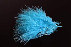Tigofly 100 pz/lotto 17 Colori Turchia Marabou Sangue Piume Lanose Bugger Streamer Fly Tying Piuma Materiali