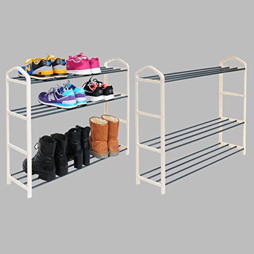 WOLTU #170 Schuhregal Schuhablage Schuh Ständer Regale , 4 Schicht Schuhständer für 16 Paare Schuhe , Creme(79×19.5x62cm) , SR0024cm4-a - 8