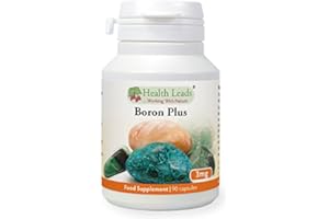 HEALTH LEADS ...WORKING WITH NATURE Boron Plus 3mg x 90 Capsules (No Magnesium Stearate)