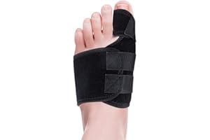SHANHAIKX Hallux Valgus Korrektor,Zehenspreizer,Großer Zeh&Fußzehen Entlastung Vorfusspolster-Universalgröße-Hammerzeh Korrektur und Schutz(Schwarz,linker Fuß)