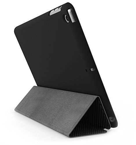 Khomo iPad Mini 1, 2, 3 Hülle Schwarzes Kohlefaser Gehäuse mit doppelten Schutz ultra dünn und leicht, Smart Cover – Carbon Fiber - 6