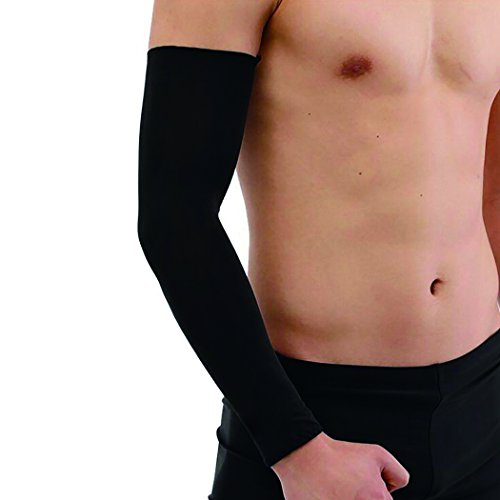 Everlife Shop Unisexe Manchons de Protection UV Manchon de Bras Manche Manches Longues Manches de Soie Manches de Soie (Noir)