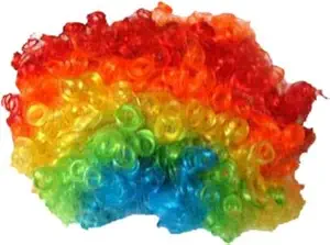 ARTBOX Multi Coloured Malinga Style Hair Wig for All Age Group Free Size , Best for Holi and Stage Drama Show