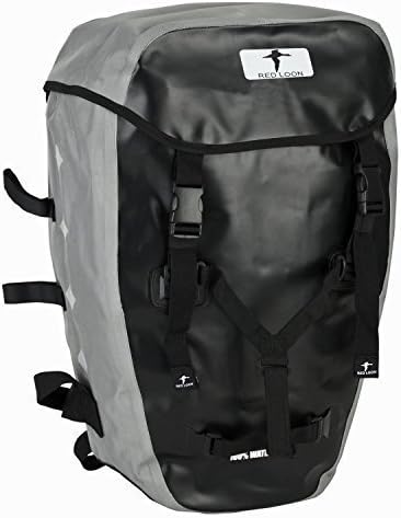 Ideale Hitec - Sac à Dos Vélo - Sac à Dos Cyclisme Bicyclette - pour voyages, sport, plein air - antidéchirure - étanche - Couleur: argent / noir