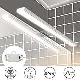 【Iluminación Uniforme】: Luz suave y agradable crea un ambiente acogedor en su hogar y con 640 lúmenes también es lo suficientemente brillante como luz de maquillaje. Temperatura de color: 2800 blanco cálido, potencia: 8W