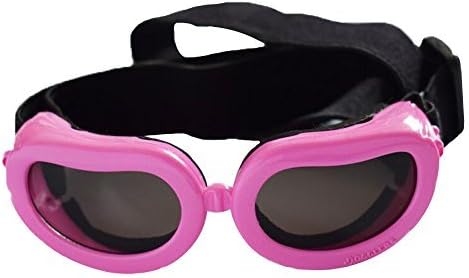 NAMSAN Cute Stylish Dog Goggles Waterproof Anti-ultraviolet Sunglasses For Cats or Small Dogs-Pink