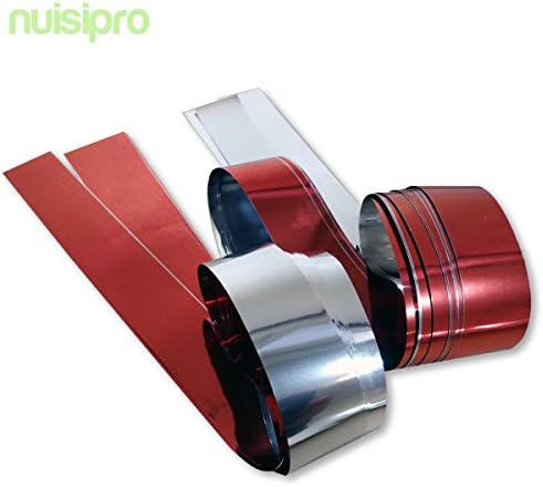 Double-Sided Tape, 10 x 1&nbsp;m Silver + 10 x 1&nbsp;m Red, to Scare Away Birds