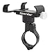 Produktbild Fahrradhalterung Motorrad Handy-Halter,Spardar Universal Fahrrad / Motorrad Handyhalter Aluminium Smartphone Cradle Clamp Einstellbar 360 ° Rotation für iPhone X 5 6 7 8 Plus Galaxy HTC LG BlackBerry (Schwarz)
