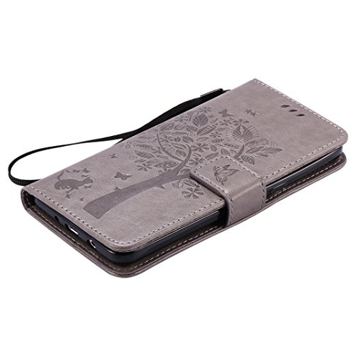 Leder Tasche für Samsung Galaxy J7 2016 SM-J710 / Samsung Galaxy J5 2016 SM-J510 Flip Case / Samsung Galaxy J3 2015/2016 SM-J310F SM-J320F Schutzhülle, Moon mood® PU Leder Tasche für Samsung Galaxy J7 2016 / Samsung Galaxy J5 2016 / Samsung Galaxy J3 2015/2016 Schutzhülle Leder Wallet Portemonnaie Kasten-Slot Baummuster Geprägt Abdeckung Stand Buchformat Unterstützung Magnetverschluss Kartenhalter Weichen TPU Innen Case - 6