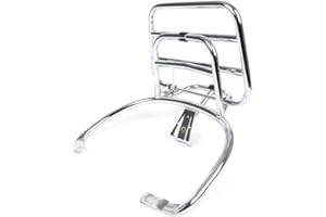 MOTO NOSTRA MOTONOSTRA Gepäckträger chrom klappbar hinten kompatibel für Vespa Primavera 50, 125, 150, IGET, ABS, Sprint