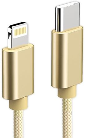 USB Type C to Lightning Cable, Male to Lightning Data Sync &amp; Charger Cord Connector Adapter 3.3FT, for Apple iPhone 8 Plus iPhone X iPad Pro New MacBook Pro 2017