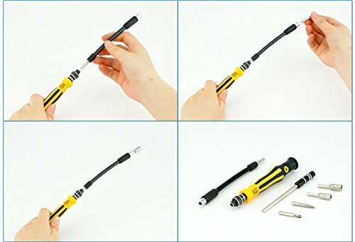 45 in 1 Repair Tools Kit Screwdriver Set Kit With Tweezers and Extension Shaft For Computer Cell Phone Clock Watch Electronics-Repair Tool Set (JK6089B) - 3