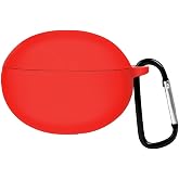 Microsonic Huawei FreeBuds 6i Mat Silikon i&ccedil;in Kılıf Kırmızı [FreeBuds 6i ile Uyumlu Kılıf - Kırmızı]