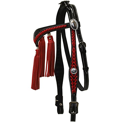 Argys-Art-Araber-Western-Bridle-with-Reins-Black