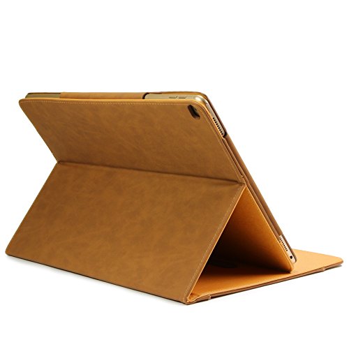 Original Urcover® Tasche Smart Cover iPad Pro 12.9 Zoll ( 2015 /2016 Version) Schutz Hülle Case [Sleep / Wake Funktion] und inkl Displayschutzfolie & Zubehör | Dunkel Braun - 3