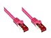 Produktbild Good Connections Cat. 6 Ethernet LAN Patchkabel mit Rastnasenschutz RNS, S/FTP, PiMF, PVC, 250Mhz, Gigabit-fähig (10/100/1000-Base-T Ethernet Netzwerke), für Patchfelder, Patchpanels, Switch, Router, Modems, magenta, 50m