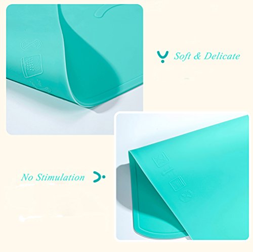 Kuke Kinder Wolken-Form Silikon Wasserdicht Platzdeckchen Potholder (Grau) - 4