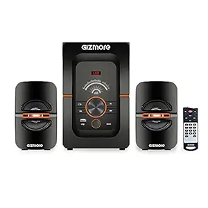 GIZMORE GIZ Trio 2110 4000W P.M.P.O Bluetooth, AUX, USB, FM Radio & Micro SD Card 2.1 Channel Home Theatre, Black (Giz Trio 2110)