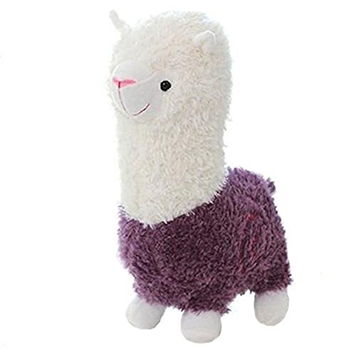 Hengsong Grass Mud Horse Alpaca Sheep Stuffed Plush Doll Toys Gift for Kids (2.75*4.33*8.66in, Purple)