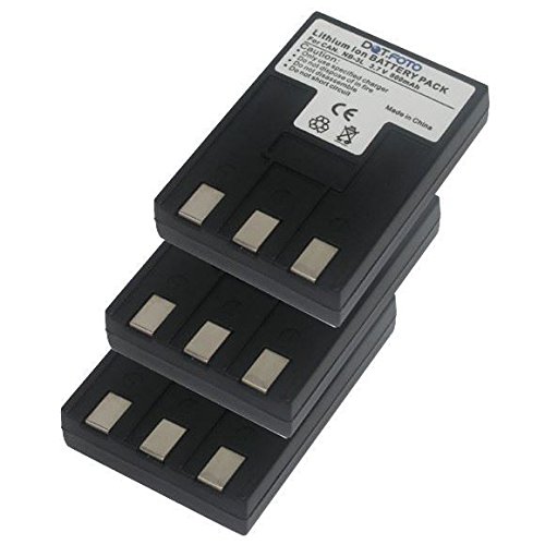 3 x Dot Foto Batterie de qualit   pour Canon NB-3L - 3 7v   800mAh - garantie de 2 ans - Canon Digital IXUS I  II  IIs  i5  700  750   PowerShot SD10  SD20  SD100  SD110  SD500  SD550   IXY Digital L  30  30a  600  700