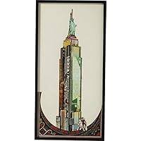 Kare Cuadro Frame Empire State Building 100 x 50 cm, madera, multicolor, 3 x 50 x 100 cm