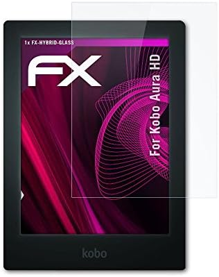 atFoliXPlastic Glass Protective Film compatible with Kobo Aura HD Glass Protector, 9H Hybrid-Glass FX Glass Screen Protector of plastic