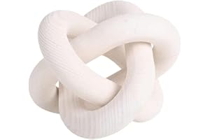 LATRAT Holz Kettenglied Holzknoten Deko Holz Dia Holzkettenverbindungsdekor, Geschnitzte, weiß